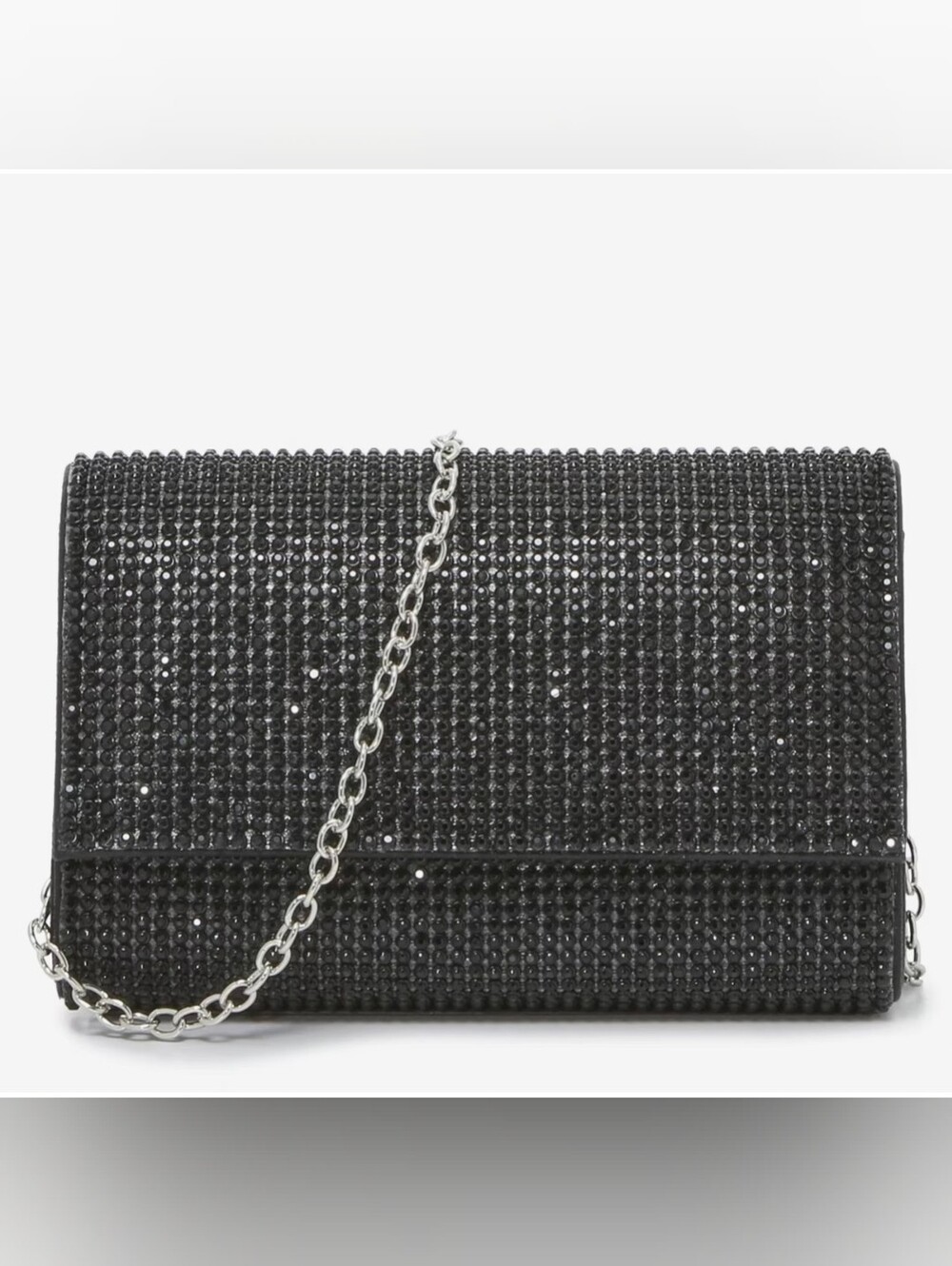 Kelly & Katie Jeweled Rhinestone Clutch – Black – NWT